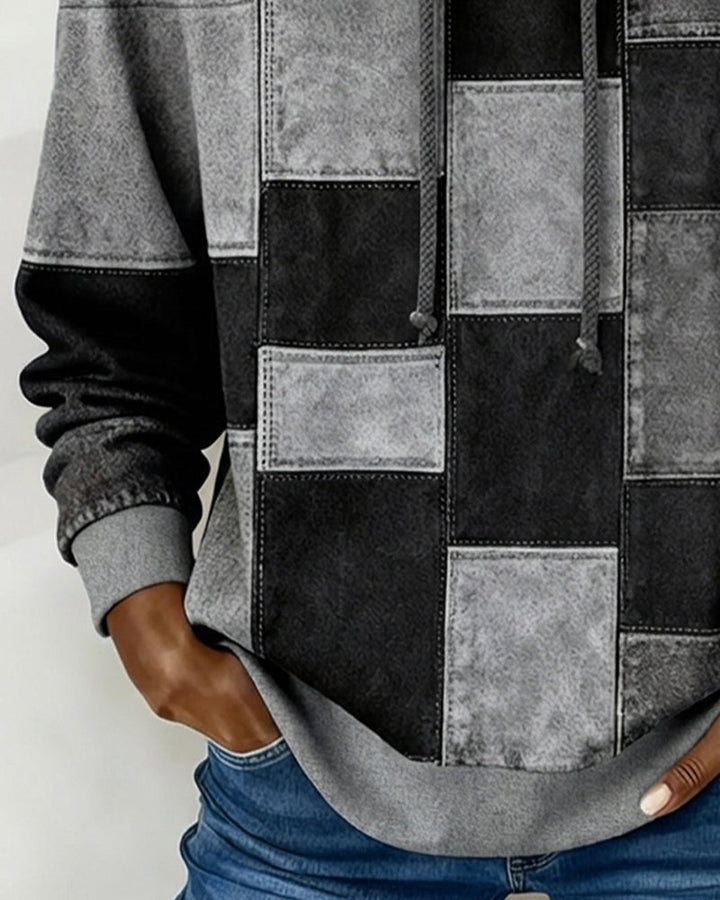 Lydia | Cozy And Artistic Patchwork Hoodie