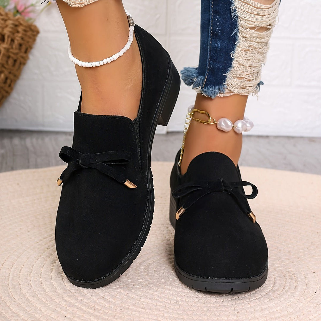 Andrea | Bow-Detail Slip-On Loafers