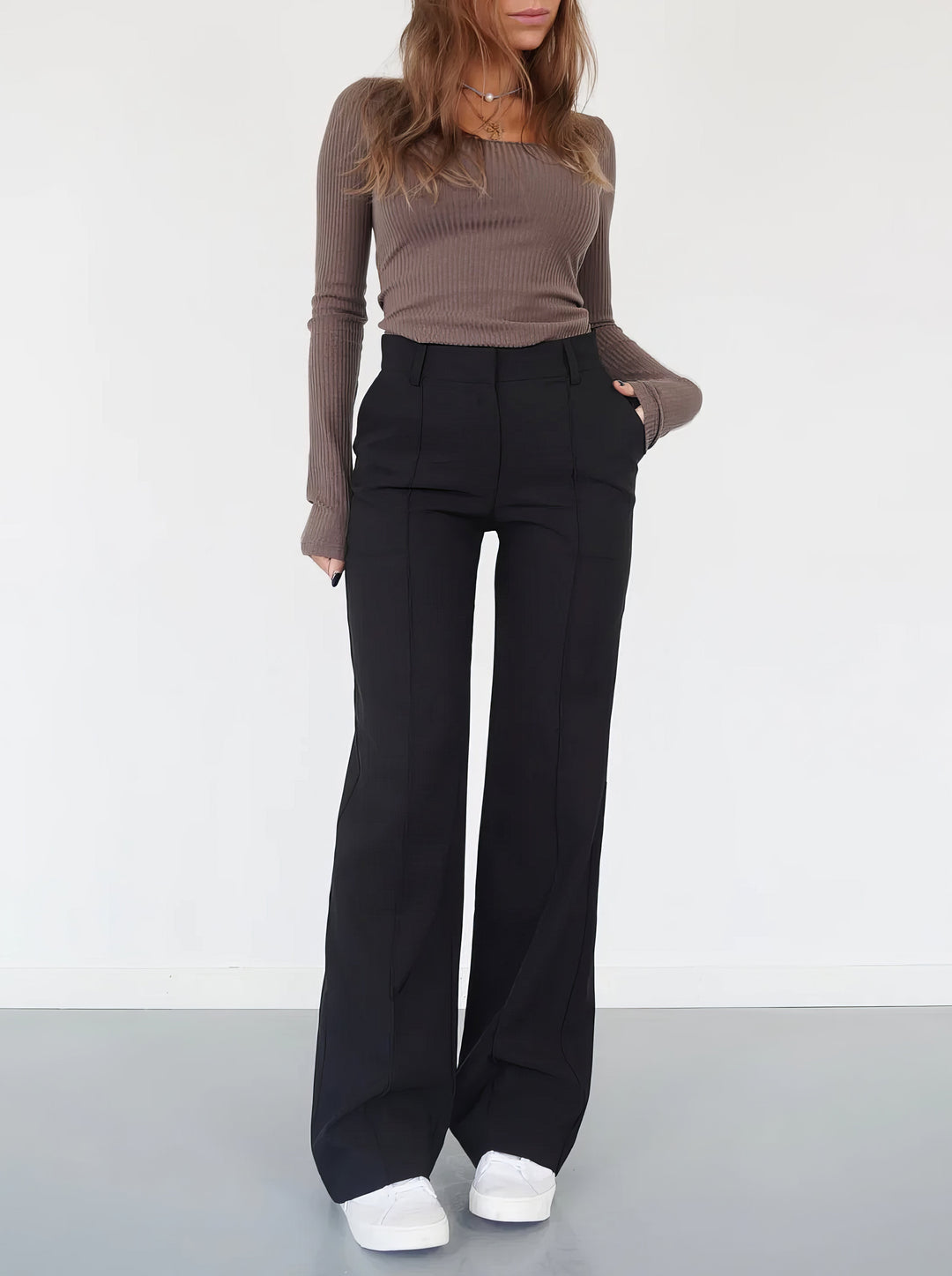 Evelina | Women's Relaxed Wide-Leg Trousers