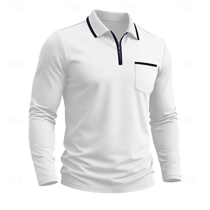 Zion | Refined Quarter-Zip Polo Shirt
