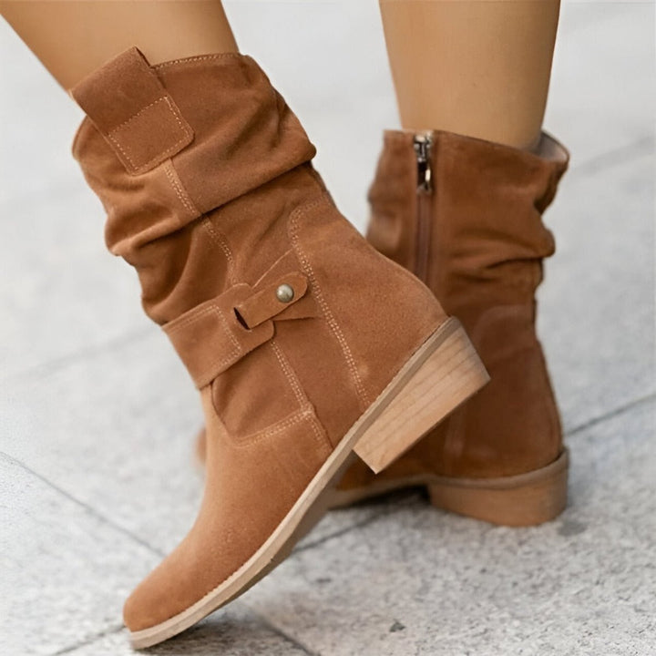 Evelyn | Women's Slouchy Faux Suede Knee-High Boots