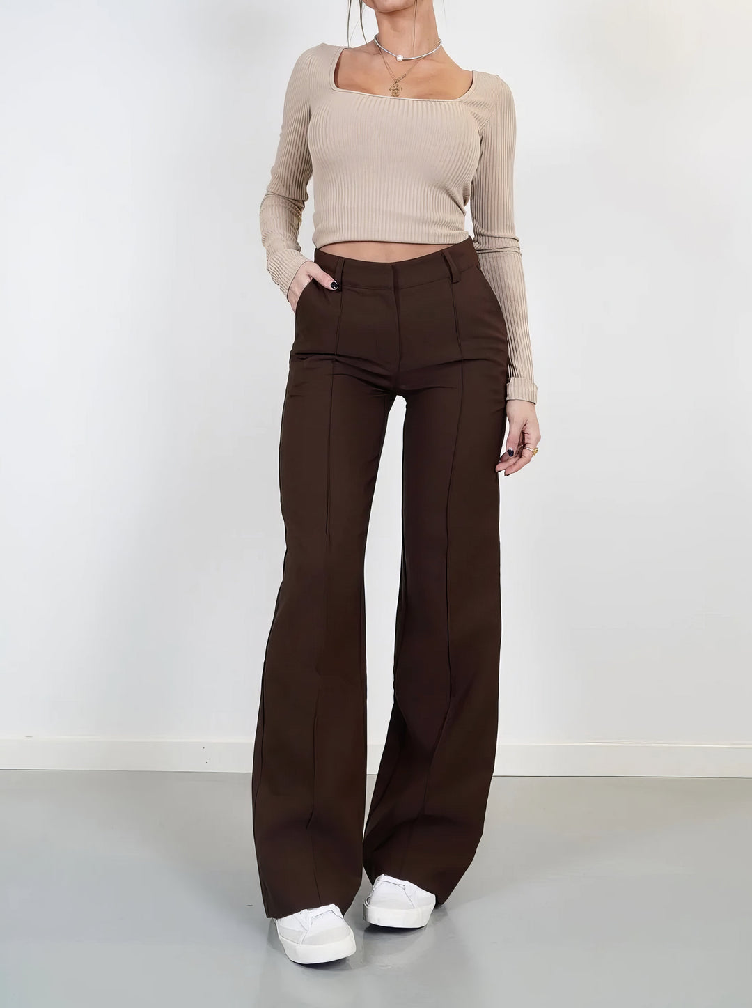 Evelina | Women's Relaxed Wide-Leg Trousers