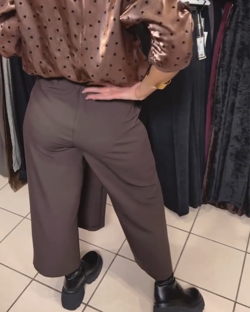 Elegant Casual Zipper Design Pants
