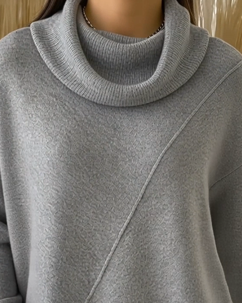 Asymmetric Neck Sweater