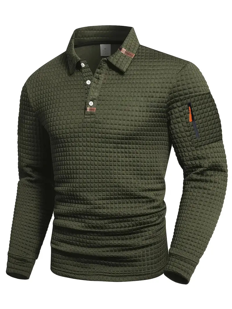 EPHRAIM – TEXTURED POLO SHIRT