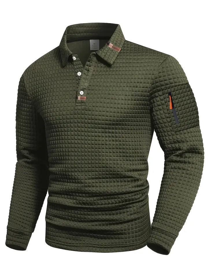 EPHRAIM – TEXTURED POLO SHIRT