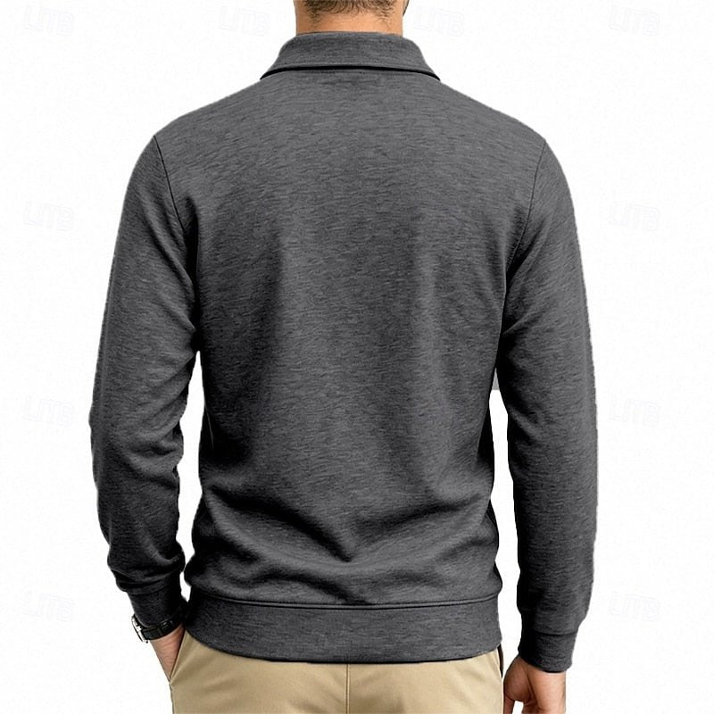 Stetson | Refined Long-Sleeve Pocket Polo Shirt