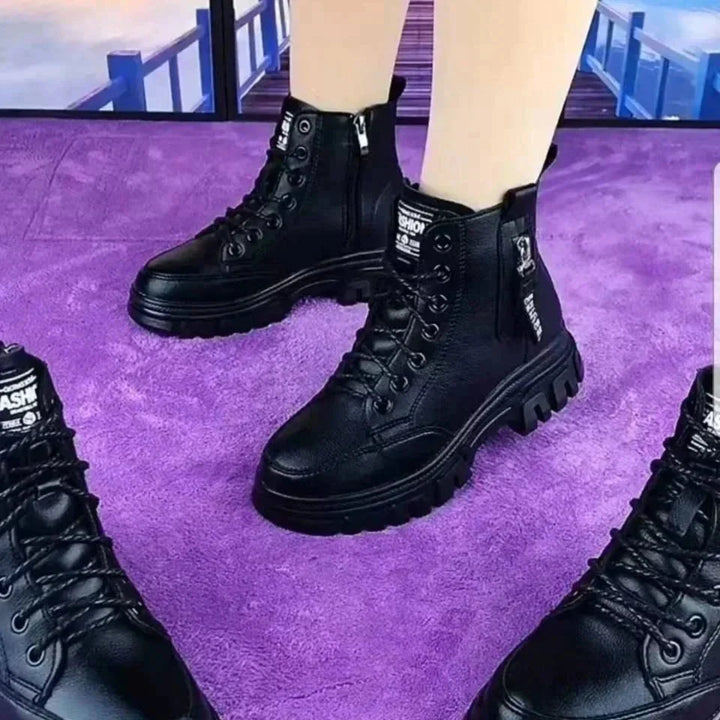Caroline | Women's High-Top Leather Martin Boots