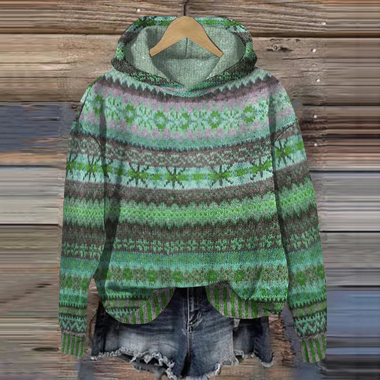 Gaby - Ethnic Retro Hoodie