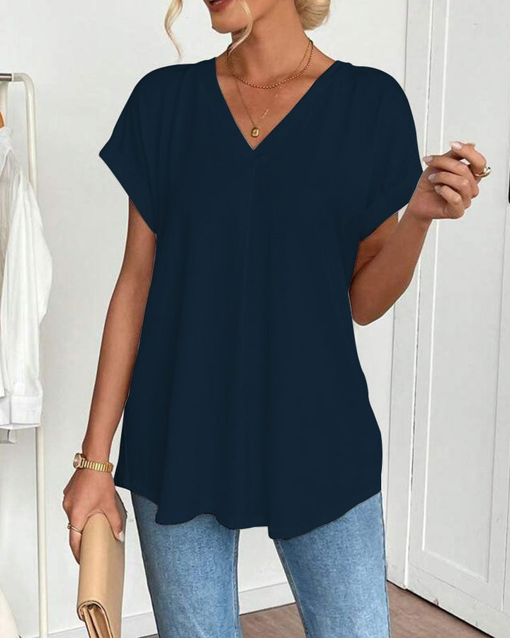 Elliana | Slimming V-Neck T-Shirt for Effortless Style