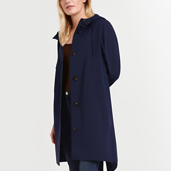 Raina | Waterproof Lightweight Hooded Rain Jacket