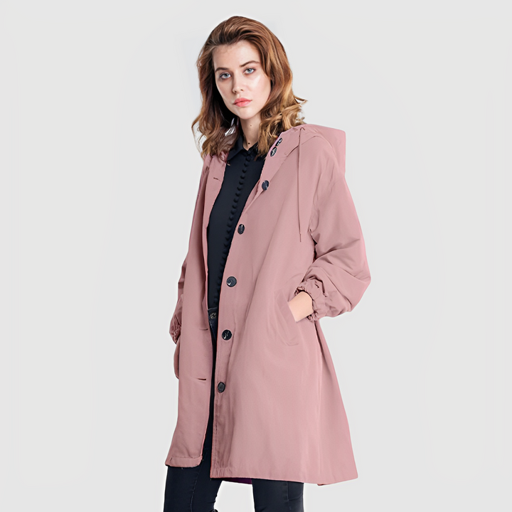 Raina | Waterproof Lightweight Hooded Rain Jacket
