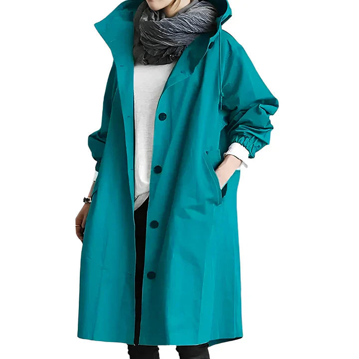 Raina | Waterproof Lightweight Hooded Rain Jacket