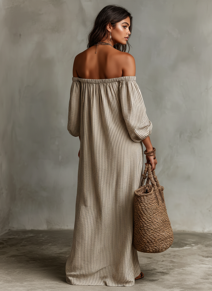 Emery | Elegant and Airy Off-the-Shoulder Maxi Dress