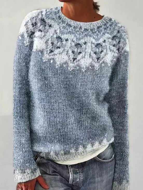 Rosalina | Retro Multi-Striped Relaxed Knit Sweater