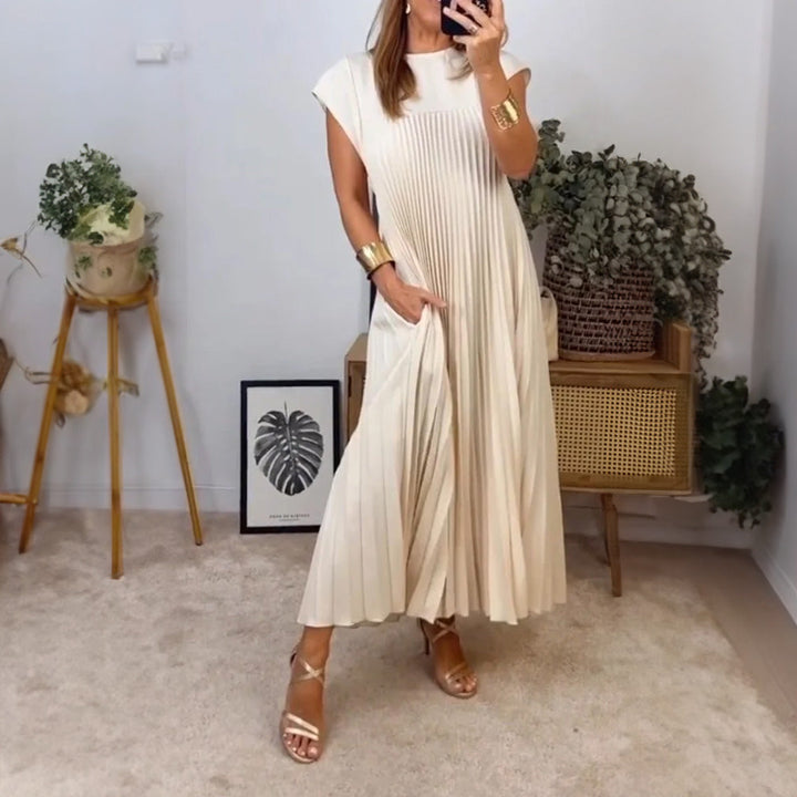 Justine | Striped Midi Dress