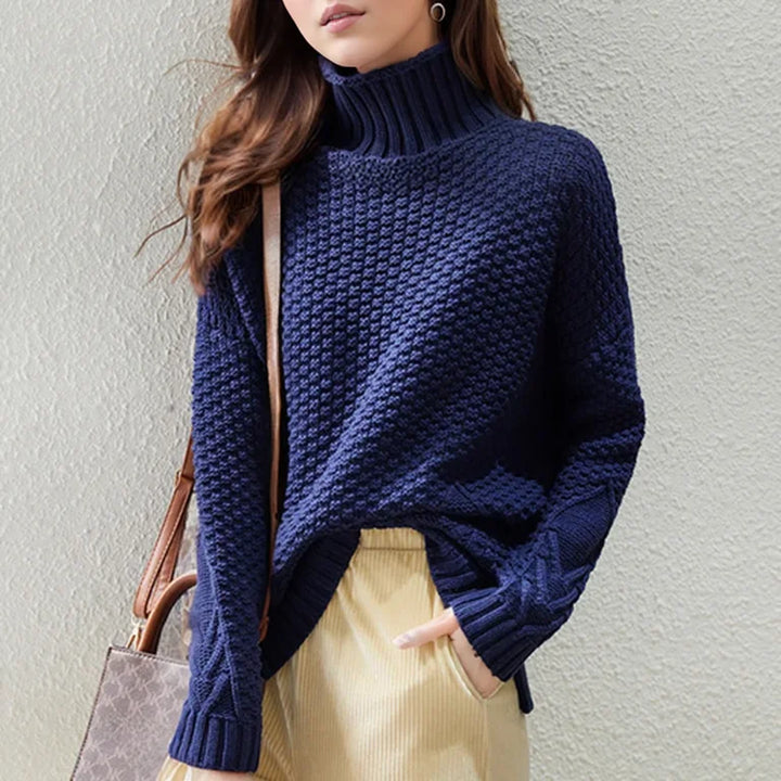 Joanna | Women's Cable Knit Turtleneck Jumper