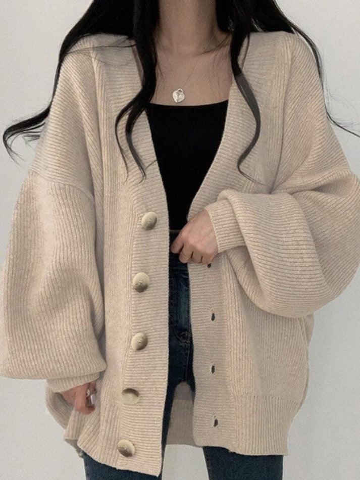 Doris | Women's Oversized Button-Down Winter Cardigan