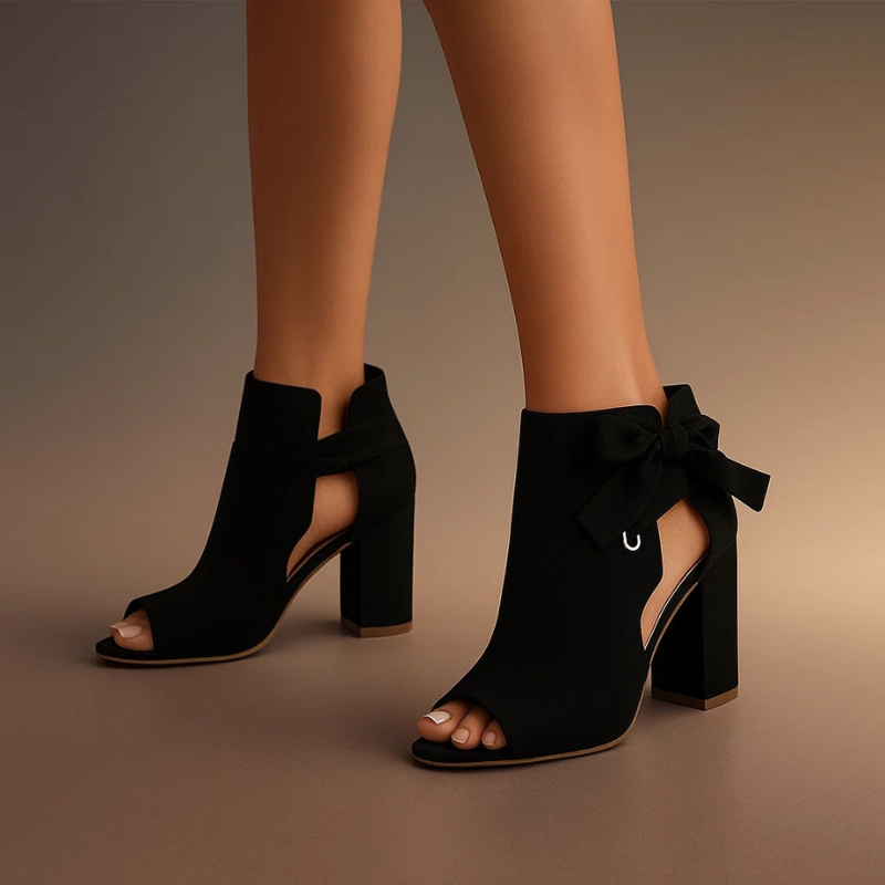 Aurora | Sophistication And Comfortable Peep Toe Heels