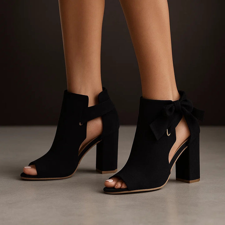 Aurora | Sophistication And Comfortable Peep Toe Heels