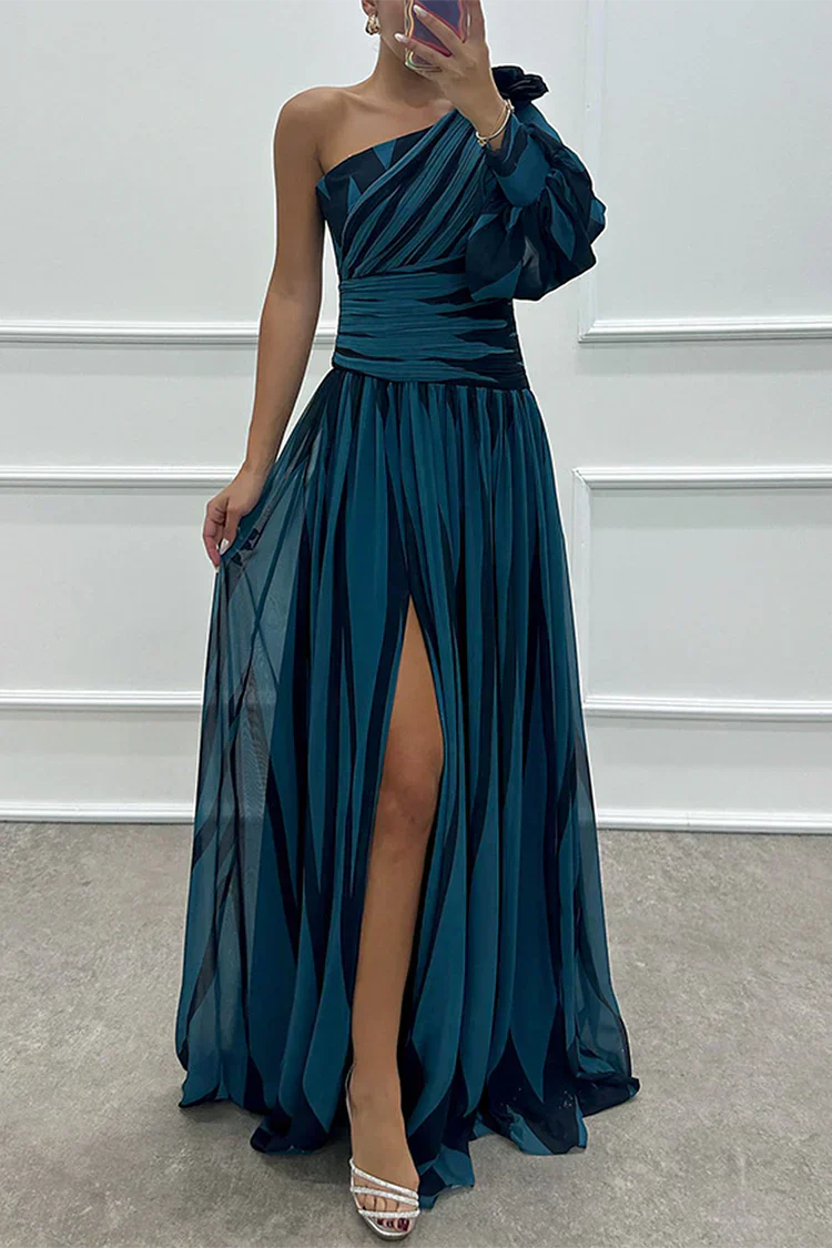Alice | Sophisticated Wedding Guest Dress with One-Shoulder Design