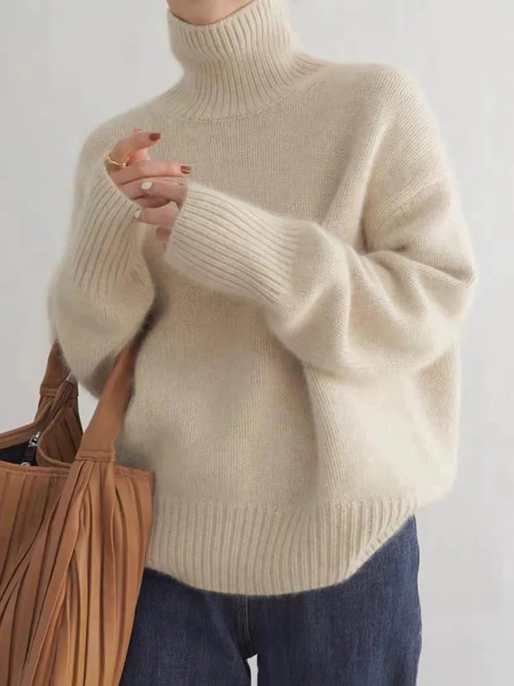 ORLYNITHRA – HIGH NECK CASHMERE SWEATER