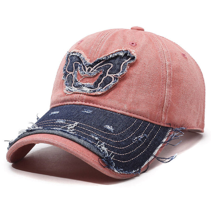 Retro Wings Denim Baseball Cap