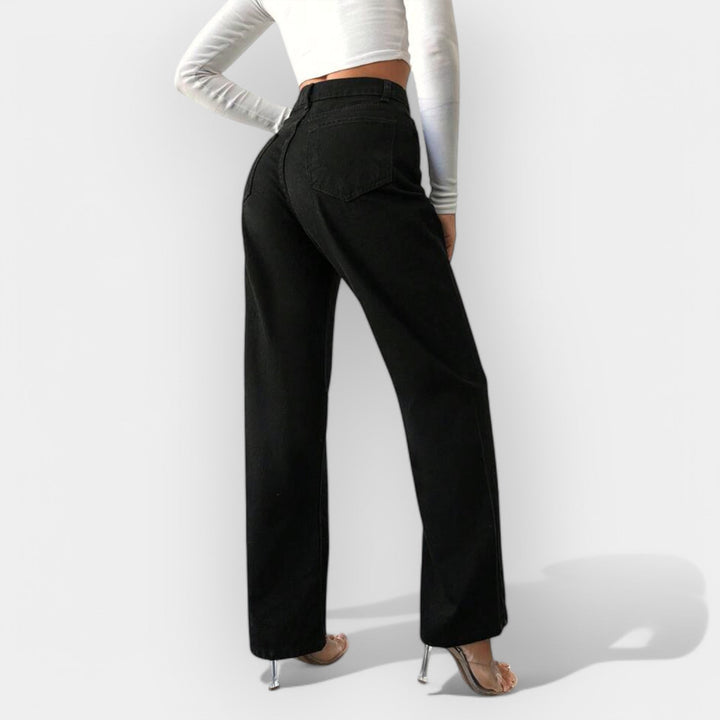 Wide Leg High Waisted Jeans
