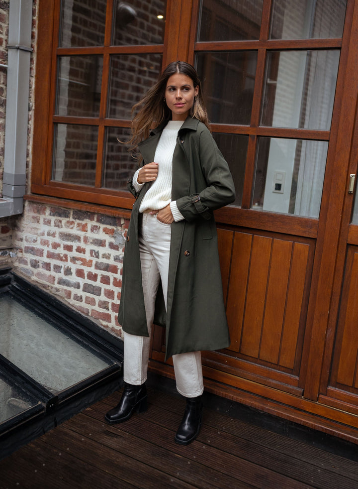 Krista | Women's Double-Breasted Long Coat