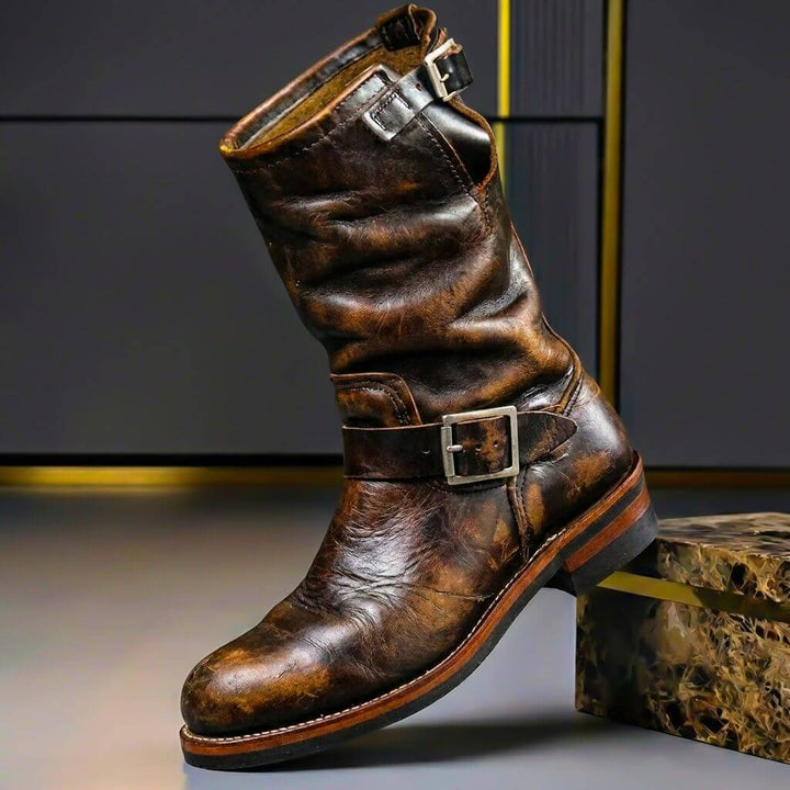 Aiden | Rugged Charm And Premium Vintage Leather Boots