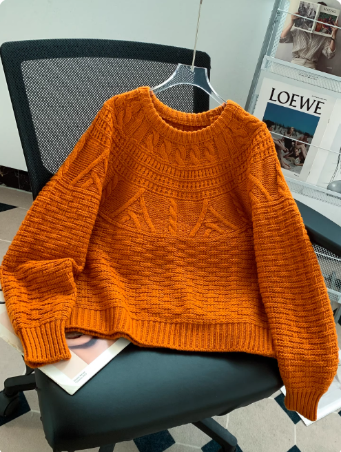 Jane | Women's Crew Neck Cable Knit Jumper