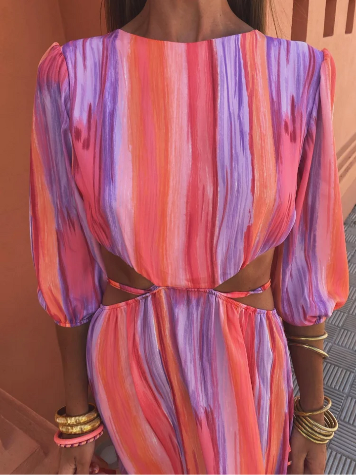 VIONETH – SHADOWLINE CUT-OUT MAXI DRESS