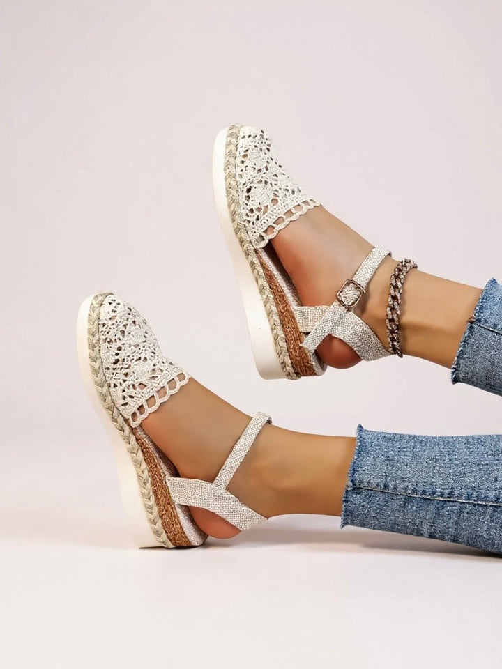 Julieta | Boho Crochet Espadrille Comfort Sandals