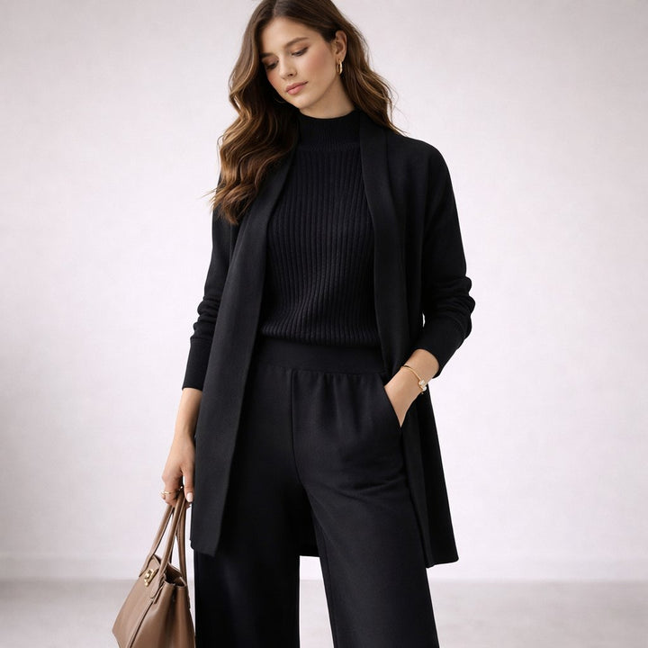 Cordelia | Elegant Three-Piece Knit Lounge Set