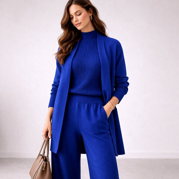Cordelia | Elegant Three-Piece Knit Lounge Set