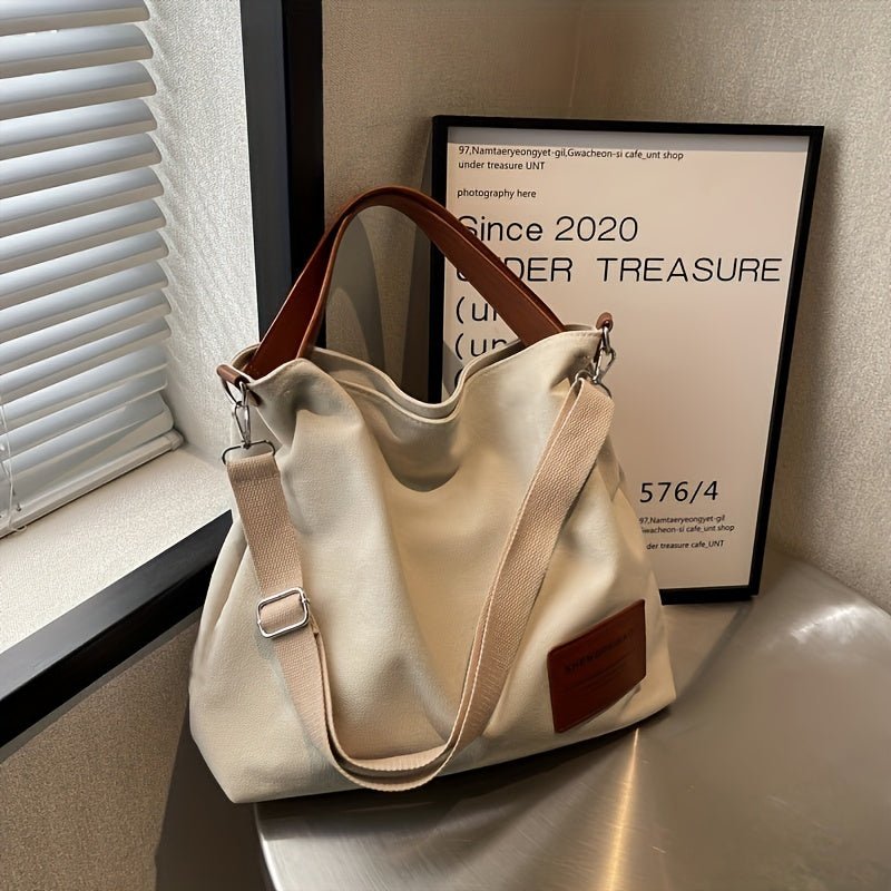 Emery | Large Shoulder Canvas Tote Bag
