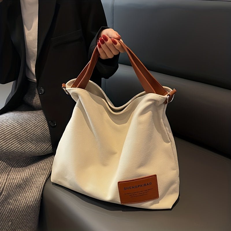 Emery | Large Shoulder Canvas Tote Bag