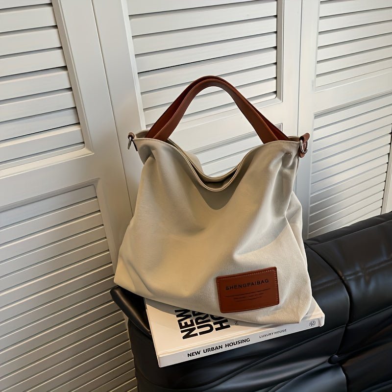 Emery | Large Shoulder Canvas Tote Bag