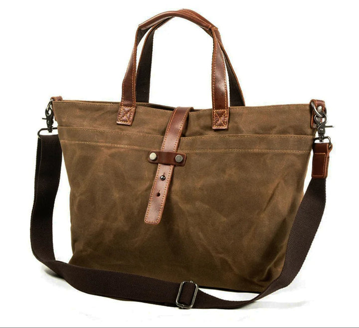 Liam | Rugged Waxed Canvas Tote Bag