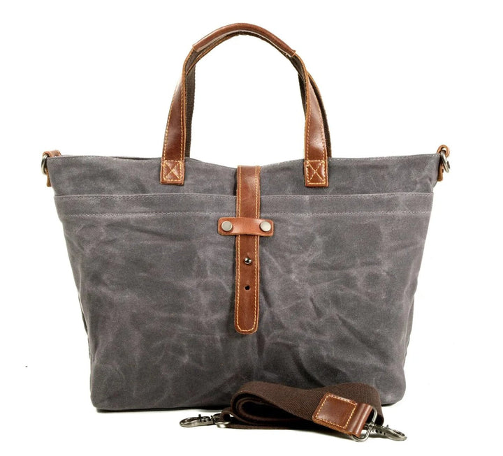 Liam | Rugged Waxed Canvas Tote Bag
