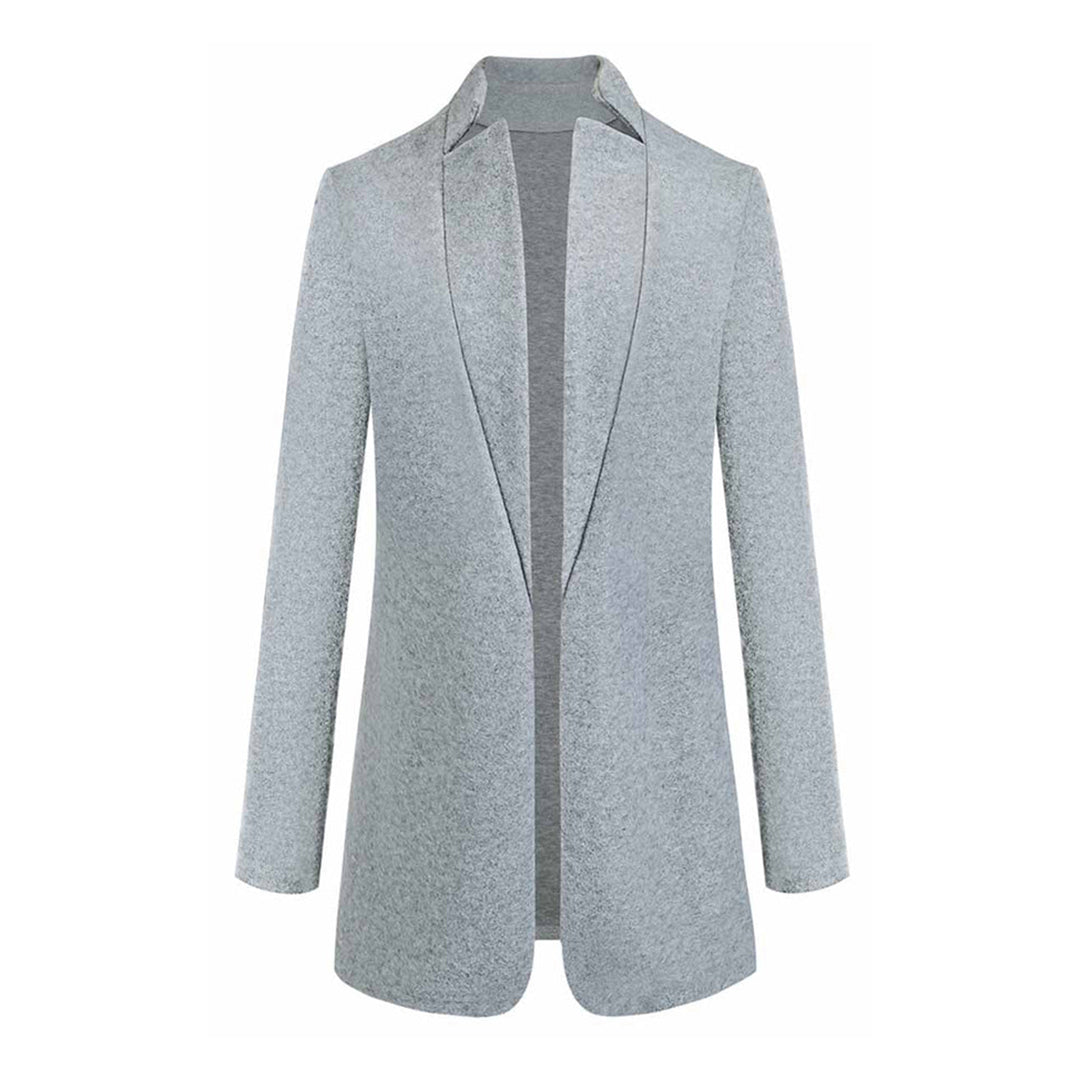 Leanne | Women's Long Collarless Coat