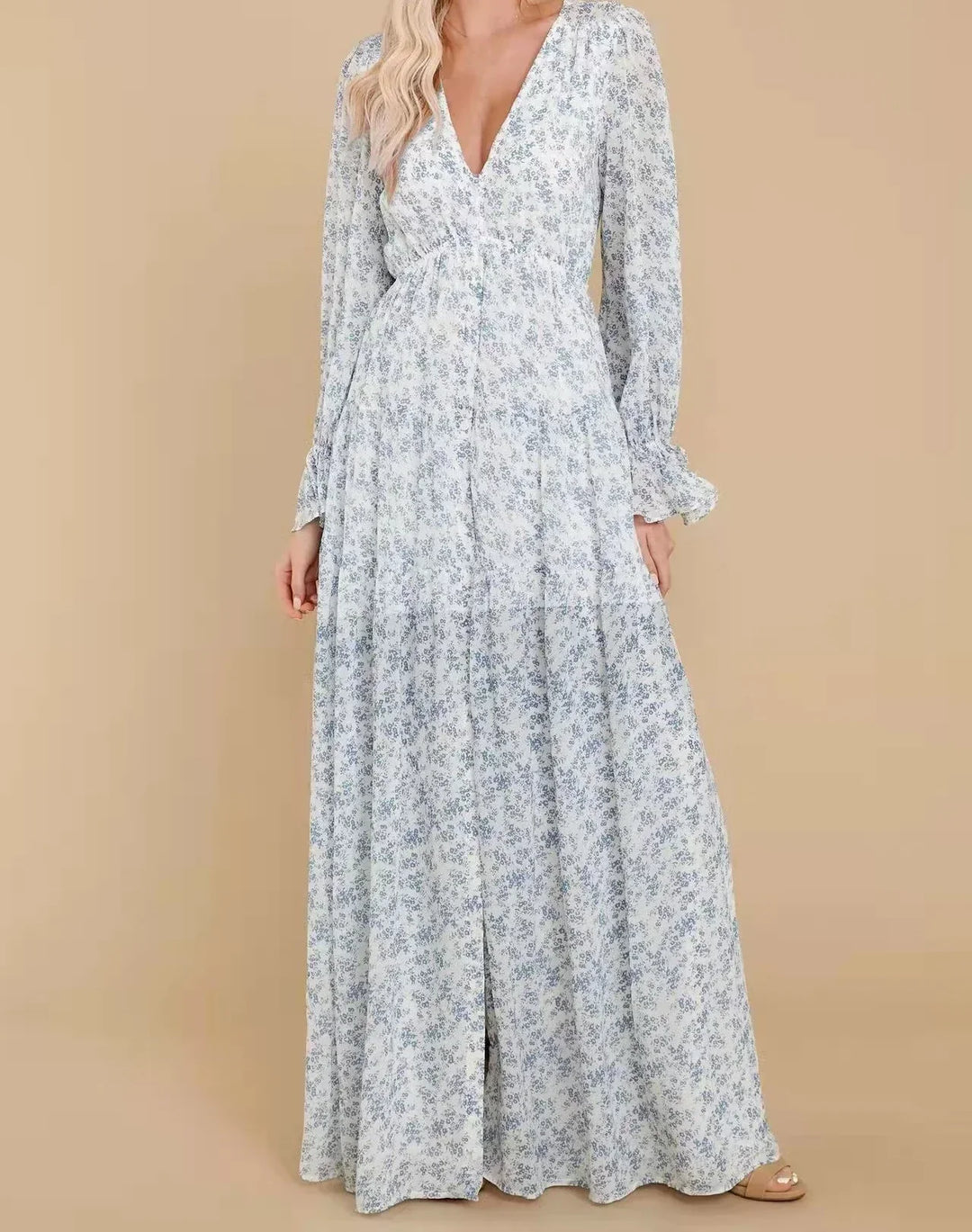 AURANYA – MAXI CHIFFON CASUAL DRESS
