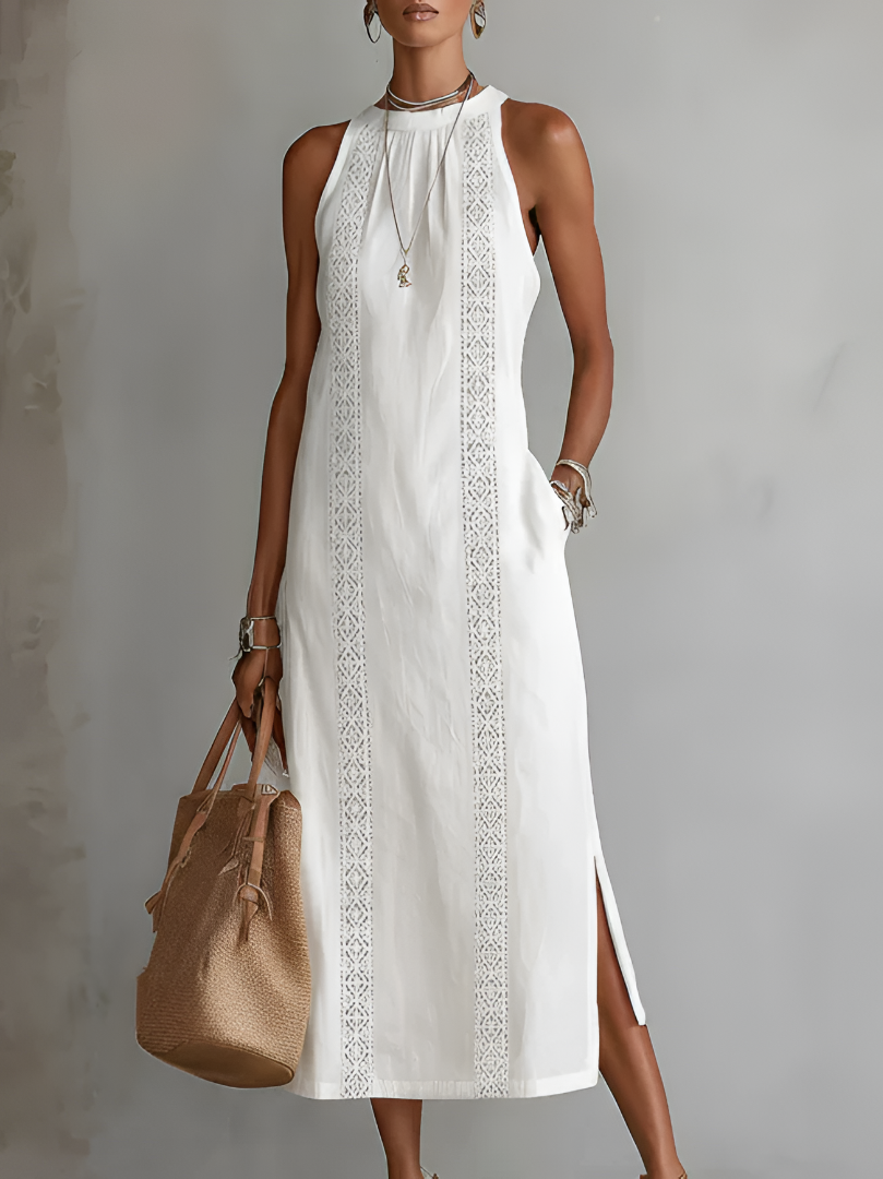 Mariana | Embroidered Breathable Summer Midi Dress
