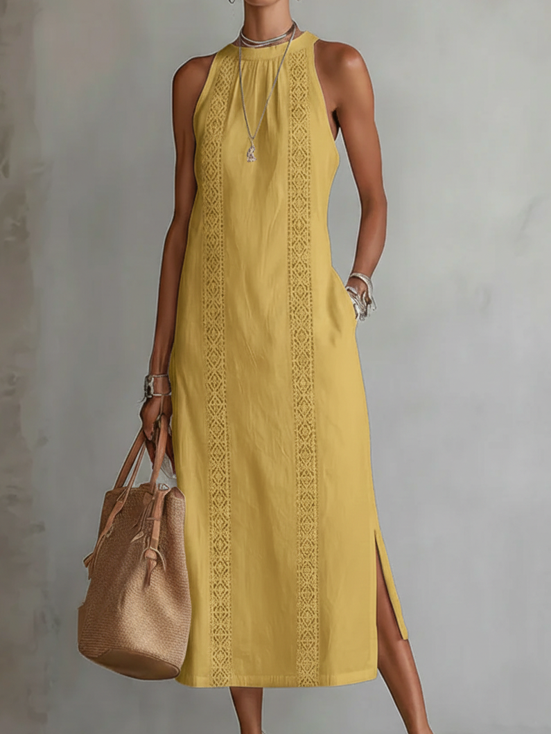 Mariana | Embroidered Breathable Summer Midi Dress