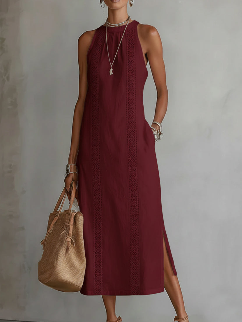 Mariana | Embroidered Breathable Summer Midi Dress