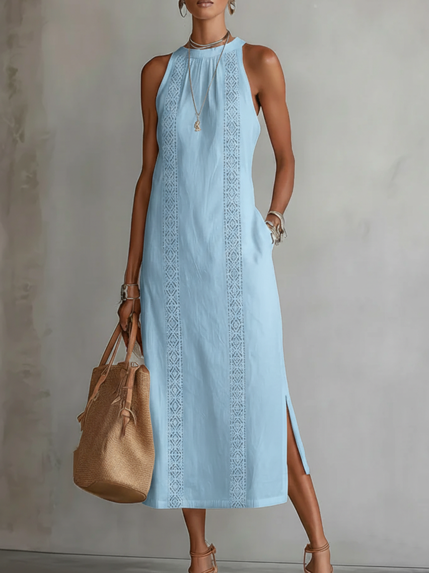 Mariana | Embroidered Breathable Summer Midi Dress