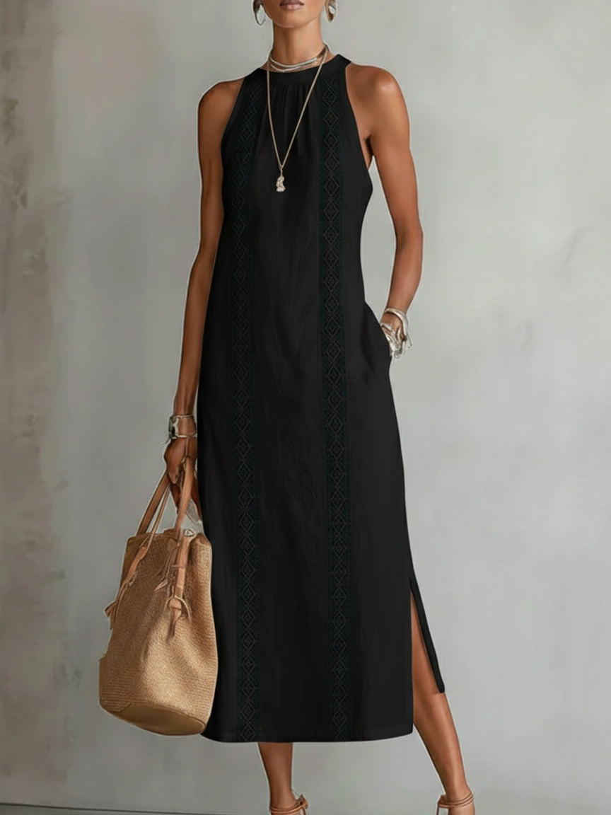 Mariana | Embroidered Breathable Summer Midi Dress