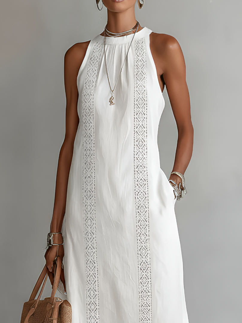 Mariana | Embroidered Breathable Summer Midi Dress