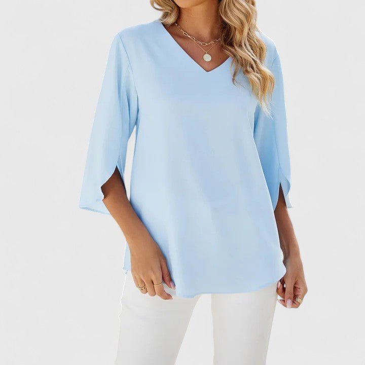 Linda | Comfortable And Elegant Ruffle Chiffon Blouse