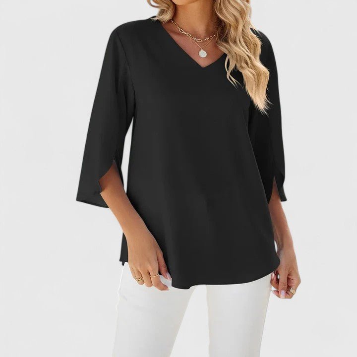 Linda | Comfortable And Elegant Ruffle Chiffon Blouse
